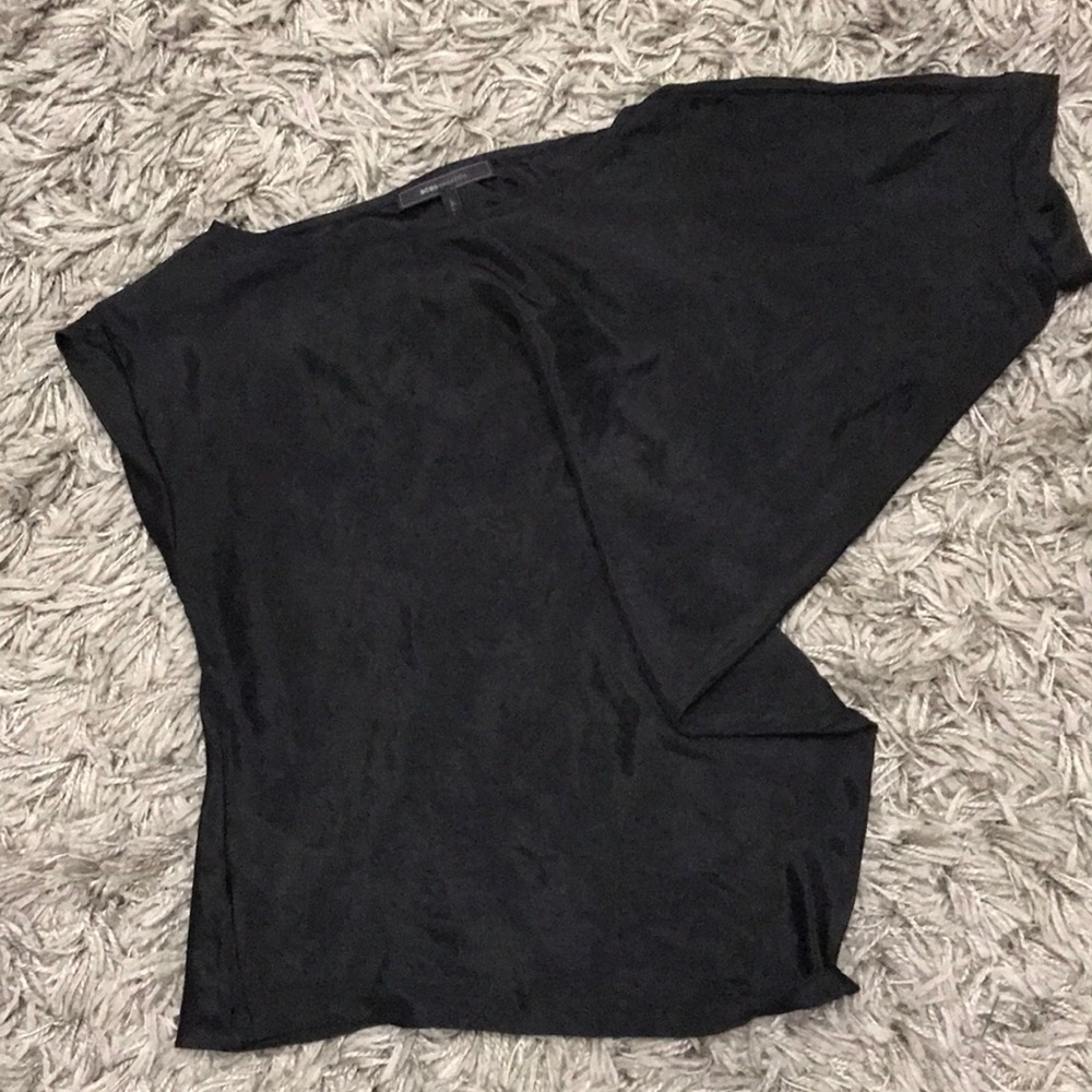 BCBG drop shoulder silk blouse